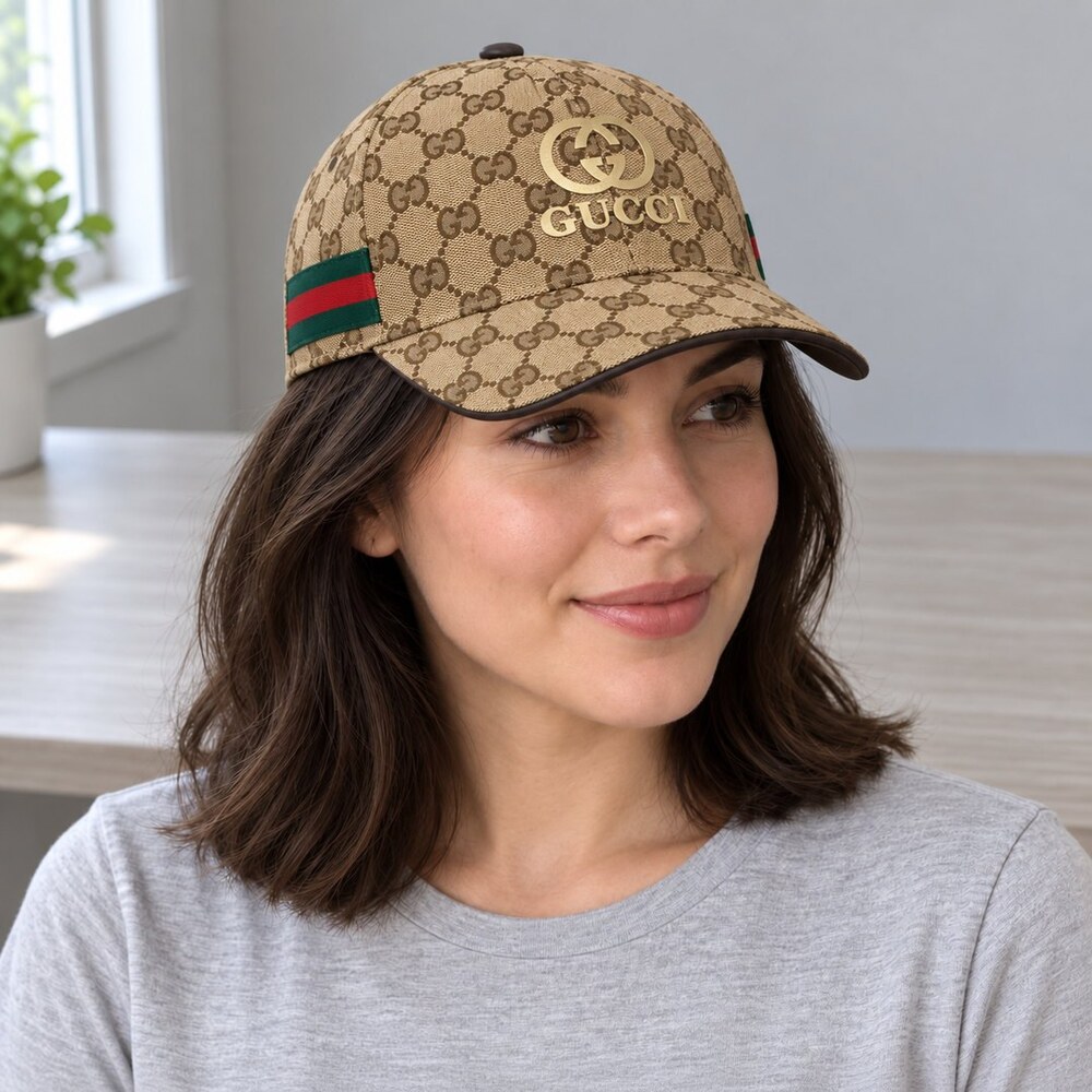 Gucci GG Cap with Gold Front Logo - Picture 2 of 6